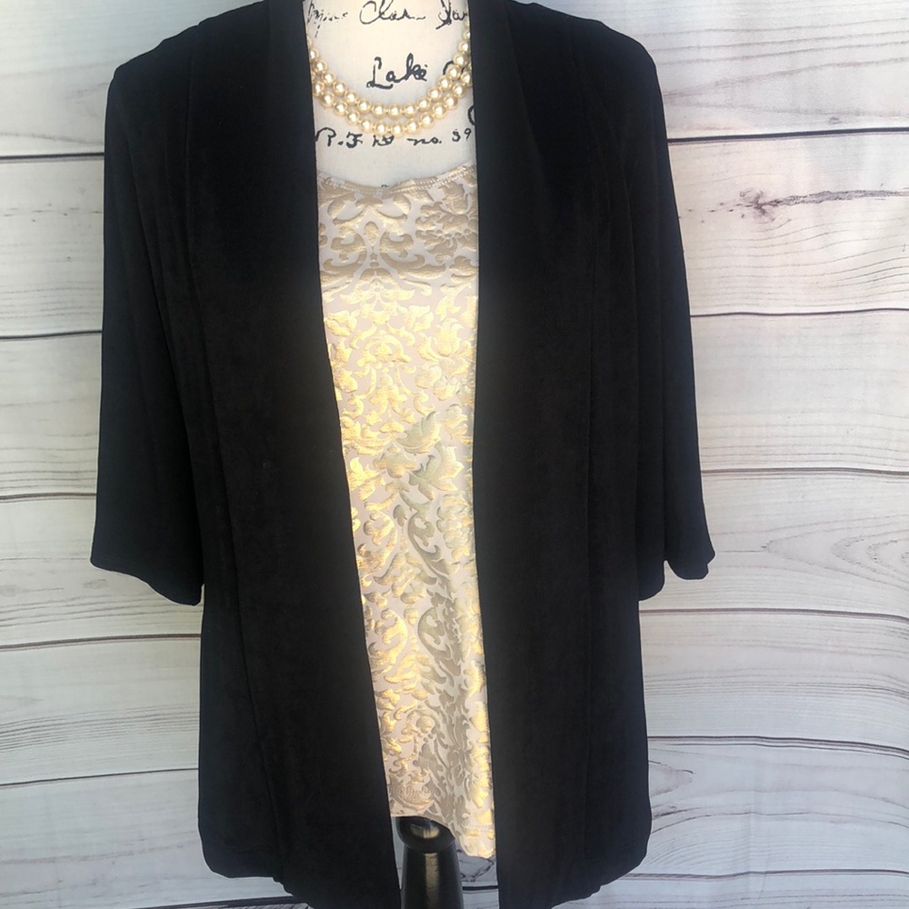 Chico’s Travelers Black Jacket 🥀 NWT